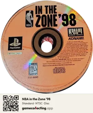 NBA in the Zone '98 PlayStation, NTSC disc