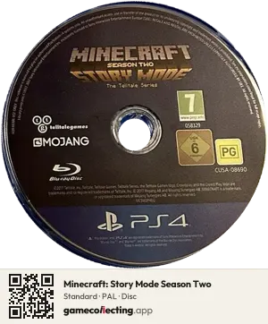 Minecraft: Story Mode Season Two PlayStation 4, PAL disc