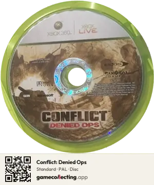 Conflict: Denied Ops Xbox 360, PAL disc