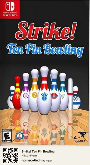 Strike! Ten Pin Bowling Nintendo Switch, NTSC box front