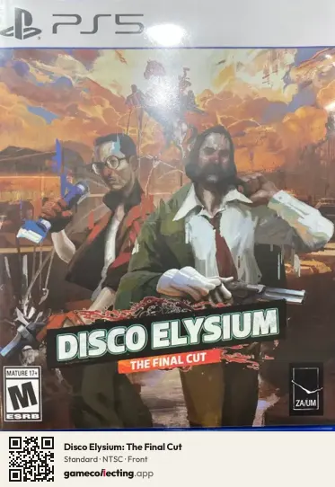 Disco Elysium: The Final Cut PlayStation 5, NTSC box front