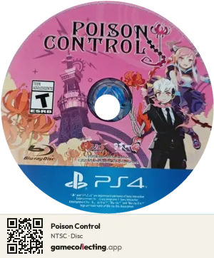 Poison Control PlayStation 4, NTSC disc