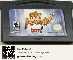Hot Potato! Game Boy Advance, NTSC cartridge label