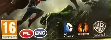 Injustice: Gods Among Us, the PEGI square on its front