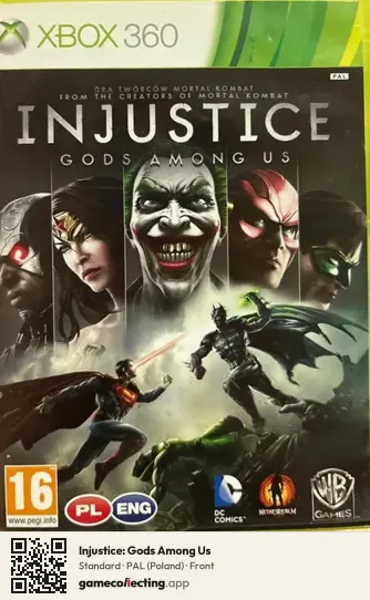 Injustice: Gods Among Us Xbox 360, Poland box front