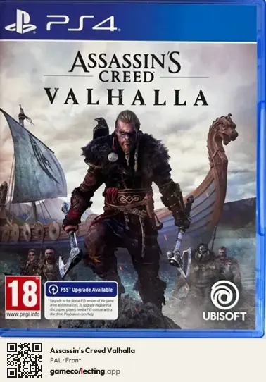 Assassin's Creed Valhalla PlayStation 4, PAL box front
