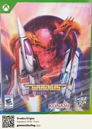 Gradius Origins Xbox Series X, NTSC box front