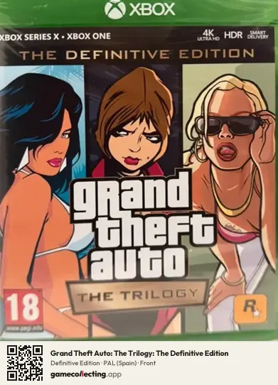 Grand Theft Auto: The Trilogy: The Definitive Edition Xbox Series X, Spain box front