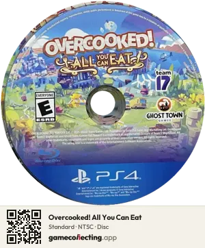Overcooked! All You Can Eat PlayStation 4, NTSC disc