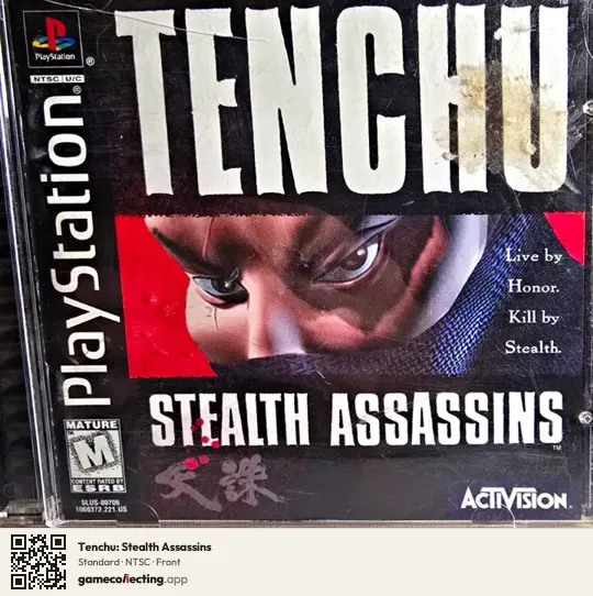 Tenchu: Stealth Assassins PlayStation, NTSC box front
