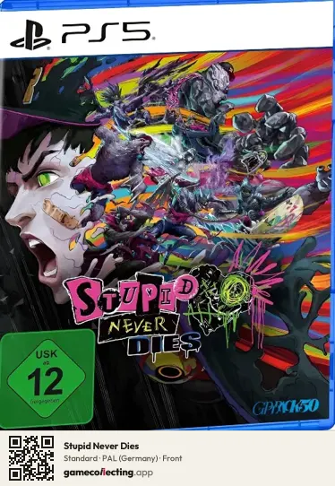 Stupid Never Dies PlayStation 5, Germany box front