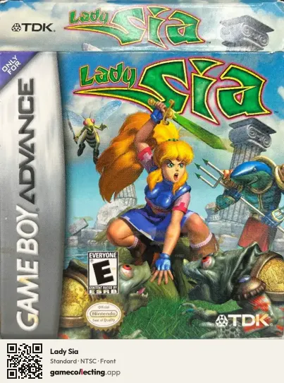 Lady Sia Game Boy Advance, NTSC box front
