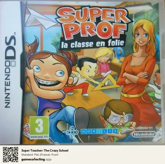 Super Teacher: The Crazy School Nintendo DS, France box front