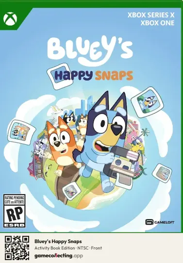 Bluey's Happy Snaps Xbox One, NTSC box front