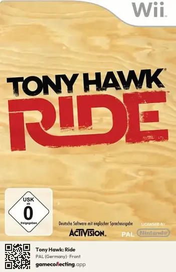 Tony Hawk: Ride Nintendo Wii, Germany box front