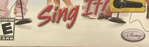 High School Musical: Sing It!, the ESRB box on its front