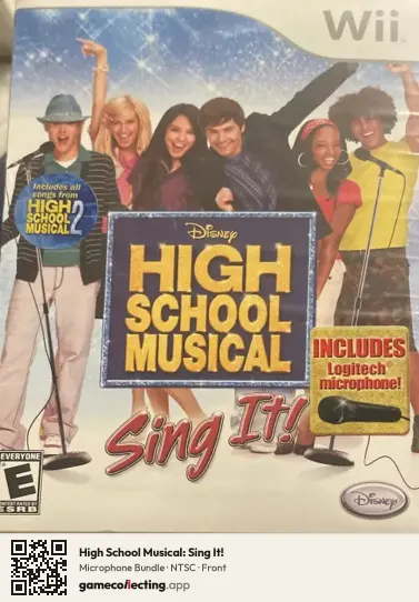 High School Musical: Sing It! Nintendo Wii, NTSC box front