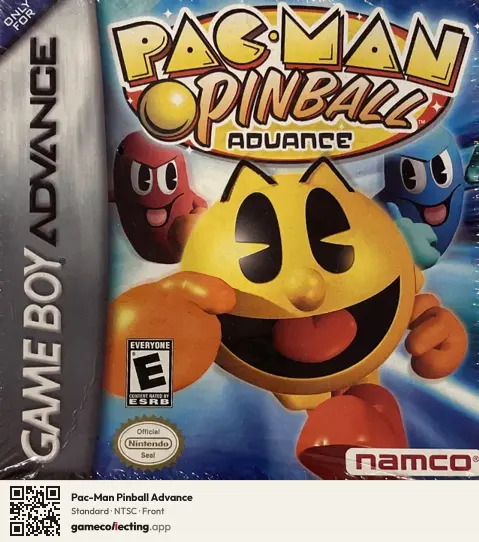 Pac-Man Pinball Advance Game Boy Advance, NTSC box front