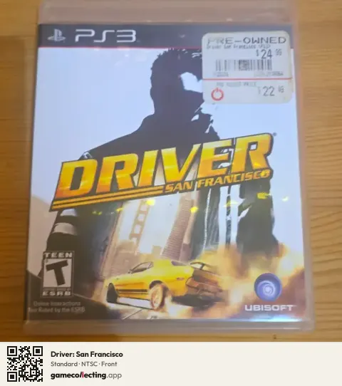 Driver: San Francisco PlayStation 3, NTSC box front
