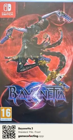 Bayonetta 3 Nintendo Switch, PAL box front