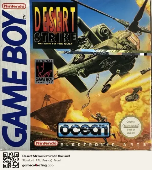 Desert Strike: Return to the Gulf Game Boy, France box front