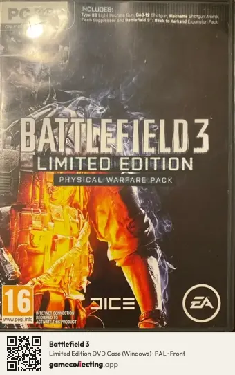 Battlefield 3 Computer, PAL box front