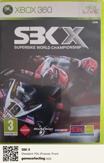 SBK X Xbox 360, France box front