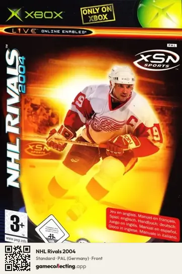 NHL Rivals 2004 Xbox, Germany box front