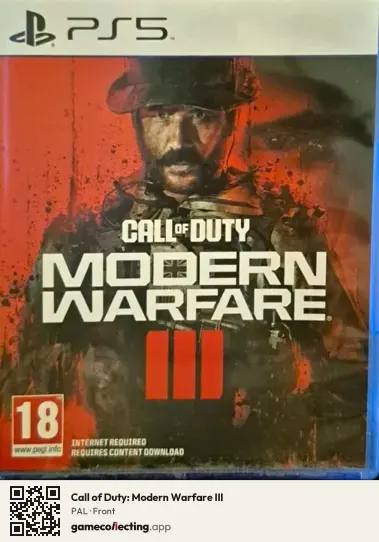 Call of Duty: Modern Warfare III PlayStation 5, PAL box front