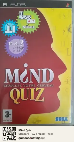 Mind Quiz PlayStation Portable, France box front