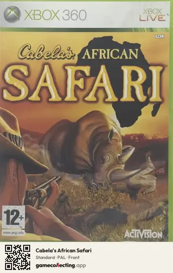 Cabela's African Safari Xbox 360, PAL box front