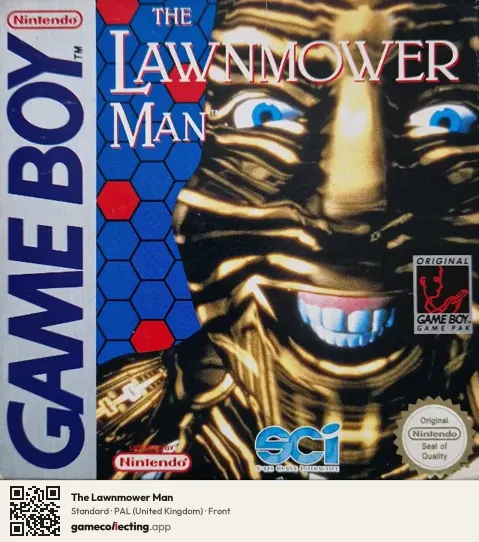 The Lawnmower Man Game Boy, United Kingdom box front