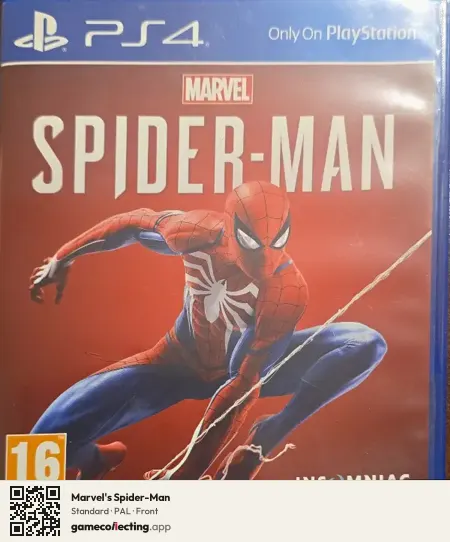 Marvel's Spider-Man PlayStation 4, PAL box front