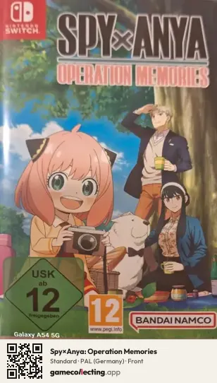 Spy×Anya: Operation Memories Nintendo Switch, Germany box front