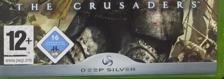 Kingdom Under Fire: The Crusaders, the PEGI square on its front