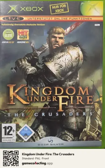 Kingdom Under Fire: The Crusaders Xbox, PAL box front