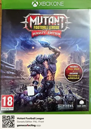 Mutant Football League Xbox One, PAL box front