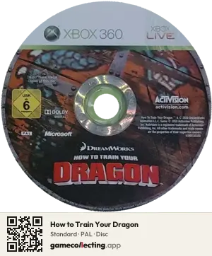 How to Train Your Dragon Xbox 360, PAL disc