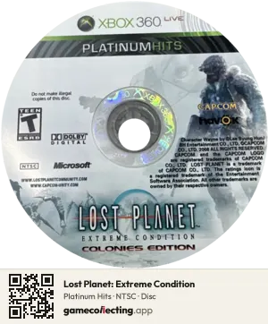 Lost Planet: Extreme Condition Xbox 360, NTSC disc
