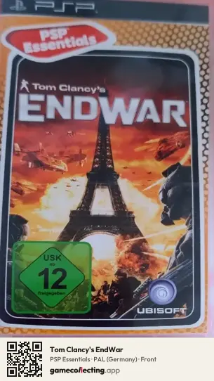 Tom Clancy's EndWar PlayStation Portable, Germany box front