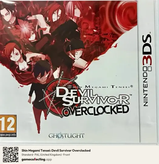 Shin Megami Tensei: Devil Survivor Overclocked Nintendo 3DS, United Kingdom box front