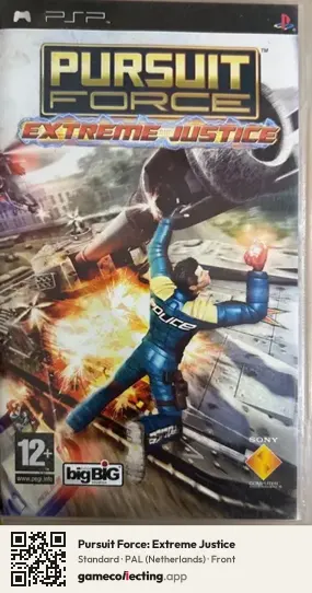 Pursuit Force: Extreme Justice PlayStation Portable, Netherlands box front