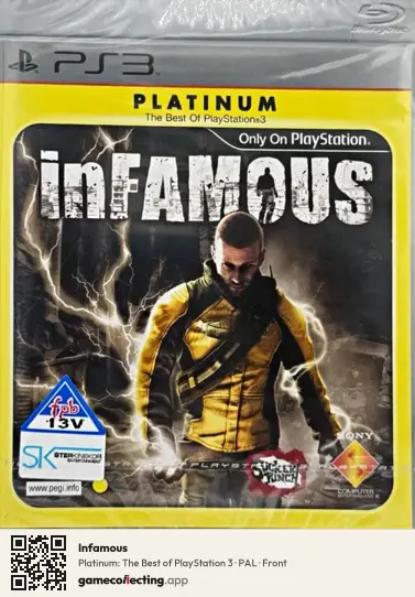 Infamous PlayStation 3, PAL box front