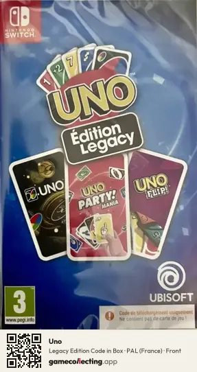 Uno Nintendo Switch, France box front