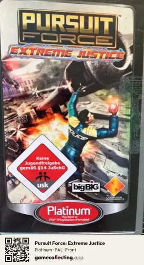 Pursuit Force: Extreme Justice PlayStation Portable, PAL box front