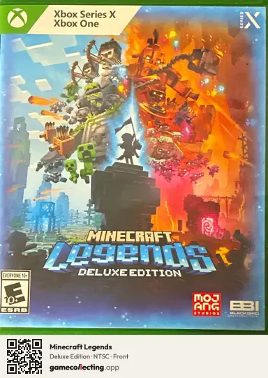 Minecraft Legends Xbox One, NTSC box front