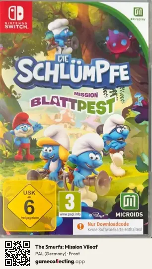 The Smurfs: Mission Vileaf Nintendo Switch, Germany box front
