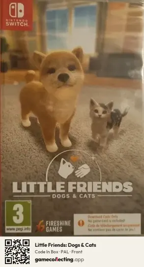Little Friends: Dogs & Cats Nintendo Switch, PAL box front