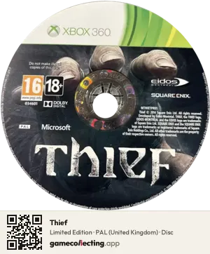 Thief Xbox 360, PAL disc