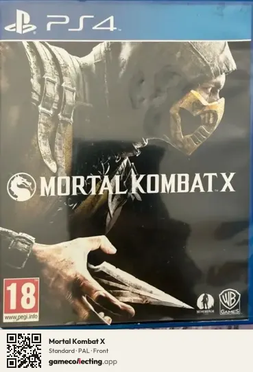 Mortal Kombat X PlayStation 4, PAL box front